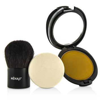 HDPV Anti-Shine Sunless Tan Kit: HDPV Anti-Shine Powder - T (Tan) 10g + Deluxe Kabuki Brush 1pc