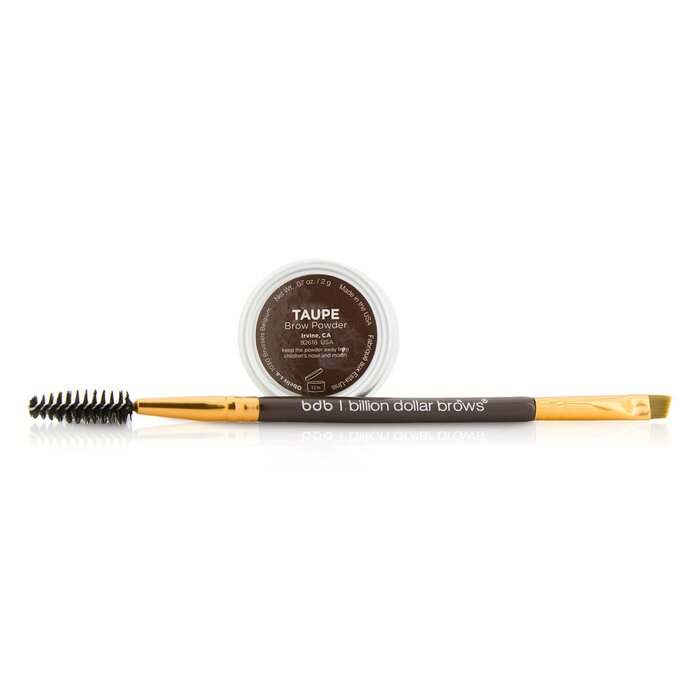 60 Seconds To Beautiful Brows Kit (1x Brow Powder, 1x Dual Ended Brow Brush)