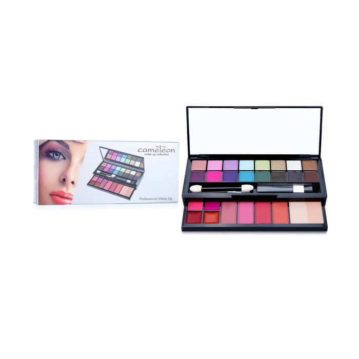 MakeUp Kit Deluxe G2219 (16x Eyeshadow, 4x Blusher, 1x Pressed Powder, 4x Lipgloss, 2x Applicator)