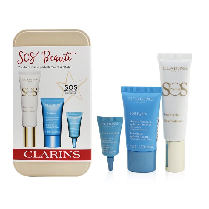 SOS Beaute Set (1x Primer 30ml + 1x Mask 15ml + 1x Lip Balm 3ml)