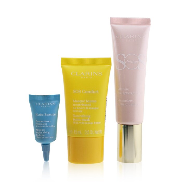 SOS Beaute Set (1x Primer 30ml + 1x Mask 15ml + 1x Lip Balm 3ml)