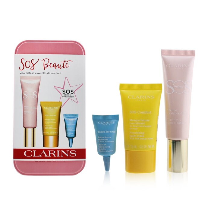 SOS Beaute Set (1x Primer 30ml + 1x Mask 15ml + 1x Lip Balm 3ml)