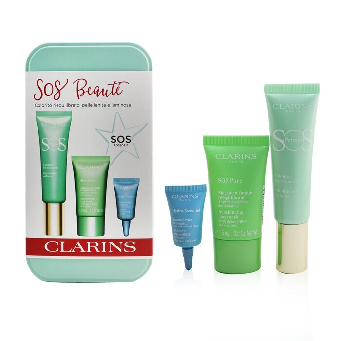 SOS Beaute Set (1x Primer 30ml + 1x Mask 15ml + 1x Lip Balm 3ml)