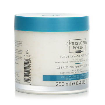 Cleansing Purifying Scrub with Sea Salt (Soothing Detox Treatment Shampoo) - Sensitive or Oily Scalp, 250ml/8.4oz