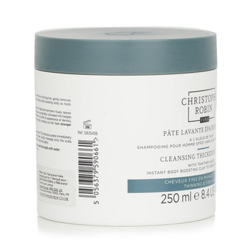 Cleansing Thickening Paste with Tahitian Algae For Men (Instant Body Boosting Clay to Foam Shampoo) - Thinning & Fine Hair, 250ml/8.4oz