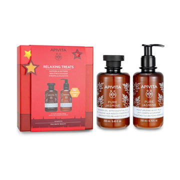 Relaxing Treats Euphoria & Softness Set: Pure Jasmine Shower Gel 250ml+ Pure Jasmine Moisturizing Body Milk 200ml