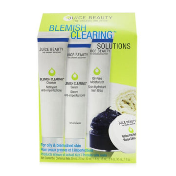 Blemish Clearing Solutions Kit : Cleanser + Serum + Moisturizer + Mask + Washcloth (Unboxed)