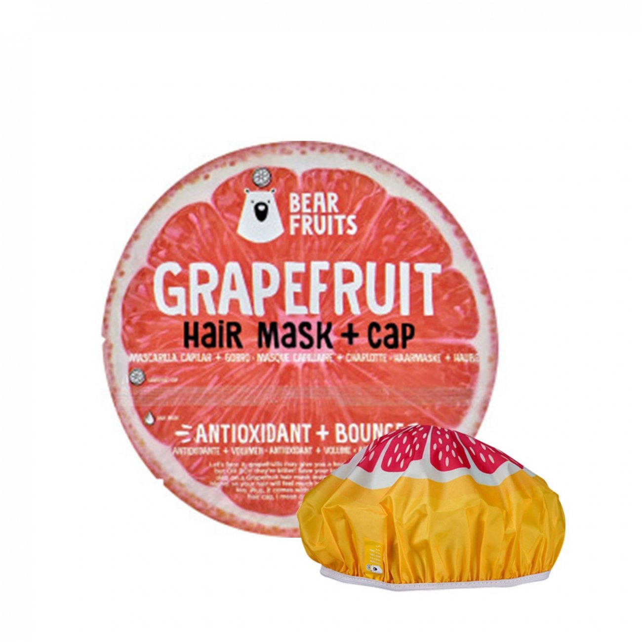 Grapefruit Antioxidant & Bounce Hair Mask & Hair Cap 20ml